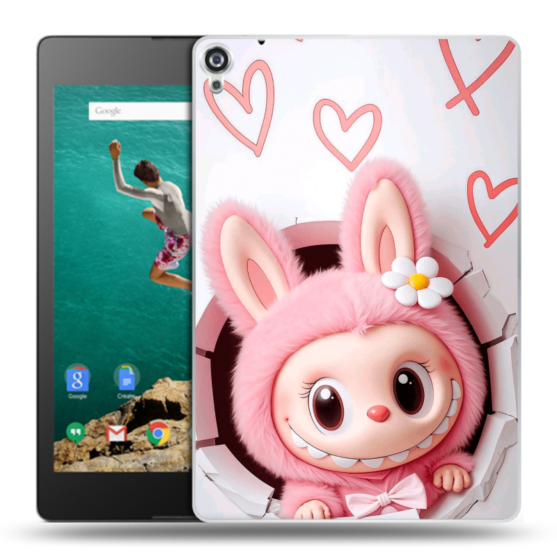 Пластиковый чехол на Google Nexus 9 с принтом Labubu Лабубу Пластиковый чехол на Google Nexus 9 с принтом Labubu Лабубу