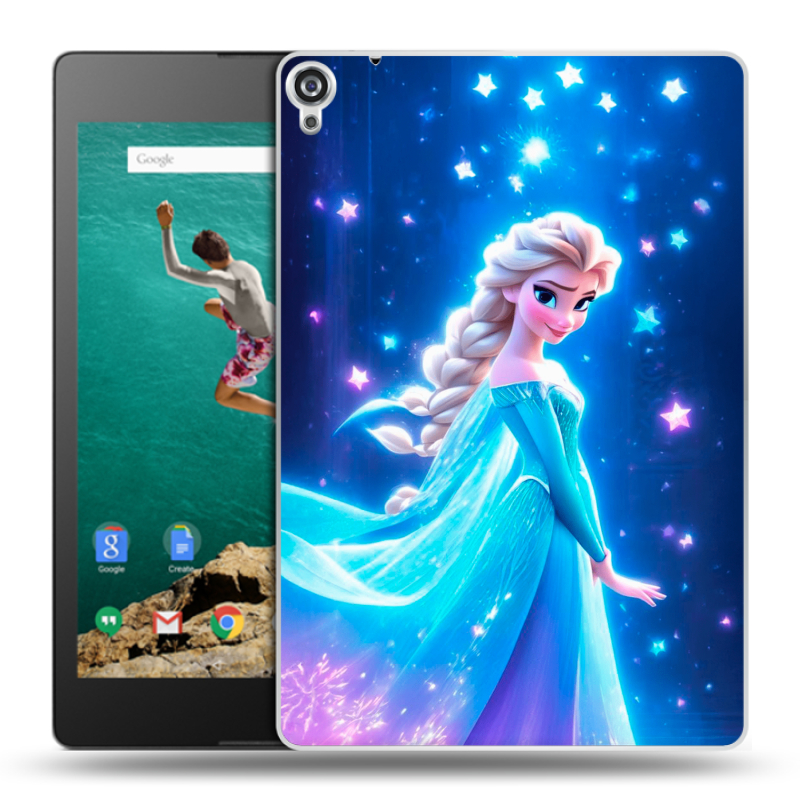 Пластиковый чехол на Google Nexus 9 с принтом Холодное сердце Frozen Пластиковый чехол на Google Nexus 9 с принтом Холодное сердце Frozen