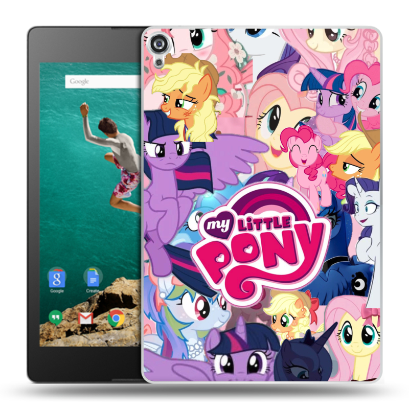 Пластиковый чехол на Google Nexus 9 с принтом My little pony Дружба чудо Пластиковый чехол на Google Nexus 9 с принтом My little pony Дружба чудо