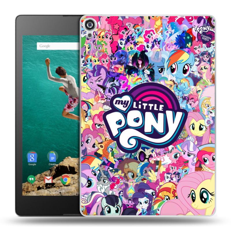 Пластиковый чехол на Google Nexus 9 с принтом My little pony Дружба чудо Пластиковый чехол на Google Nexus 9 с принтом My little pony Дружба чудо