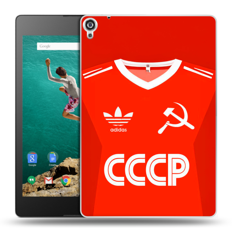 Пластиковый чехол на Google Nexus 9 с принтом Флаг Герб СССР Пластиковый чехол на Google Nexus 9 с принтом Флаг Герб СССР