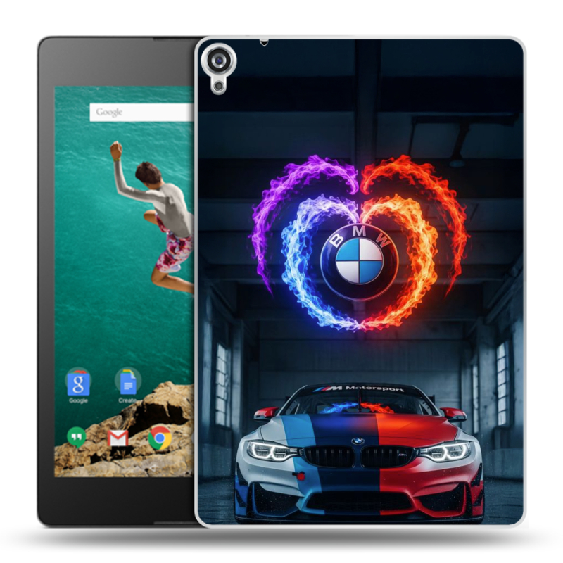 Пластиковый чехол на Google Nexus 9 с принтом BMW БМВ Пластиковый чехол на Google Nexus 9 с принтом BMW БМВ