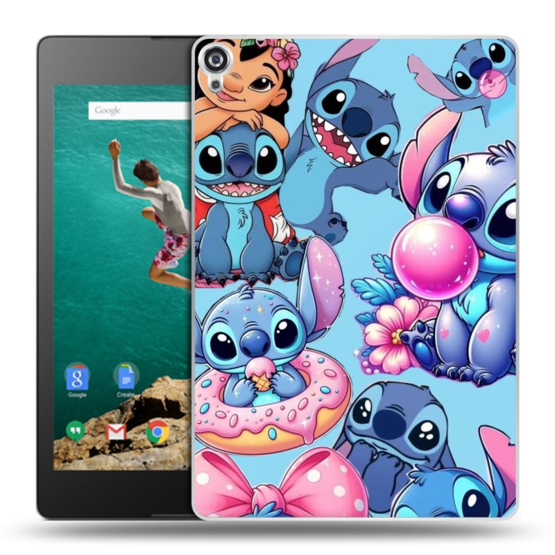 Пластиковый чехол на Google Nexus 9 с принтом Лило и Стич Пластиковый чехол на Google Nexus 9 с принтом Лило и Стич