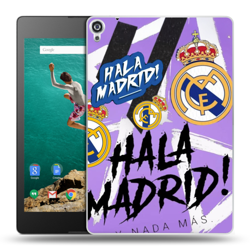 Пластиковый чехол на Google Nexus 9 с принтом Real Madrid Реал Мадрид Пластиковый чехол на Google Nexus 9 с принтом Real Madrid Реал Мадрид