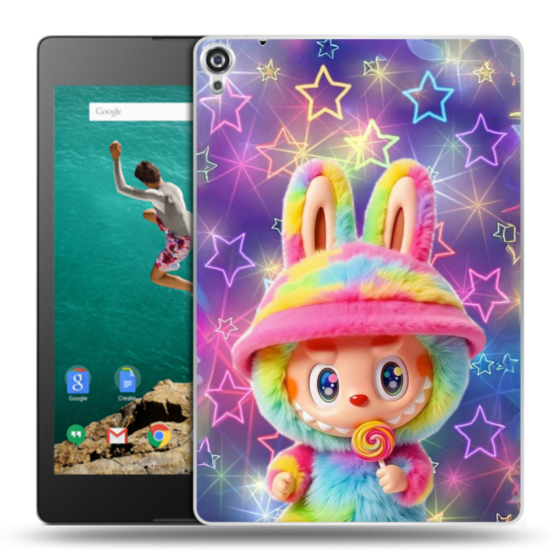 Пластиковый чехол на Google Nexus 9 с принтом Labubu Лабубу Пластиковый чехол на Google Nexus 9 с принтом Labubu Лабубу