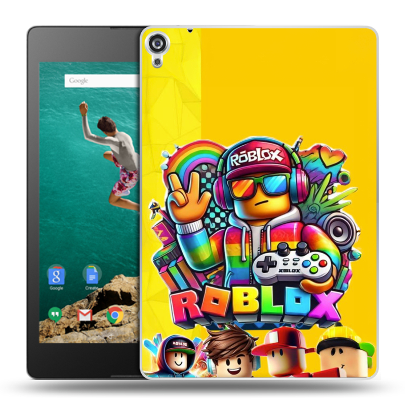 Пластиковый чехол на Google Nexus 9 с принтом Roblox Роблокс Пластиковый чехол на Google Nexus 9 с принтом Roblox Роблокс