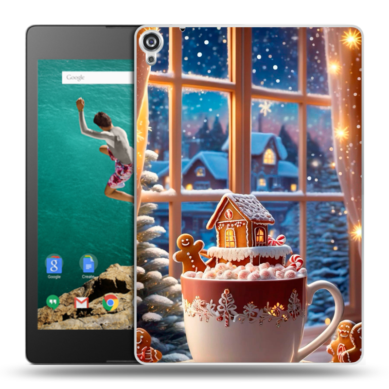 Пластиковый чехол на Google Nexus 9 с принтом Новый год Пластиковый чехол на Google Nexus 9 с принтом Новый год