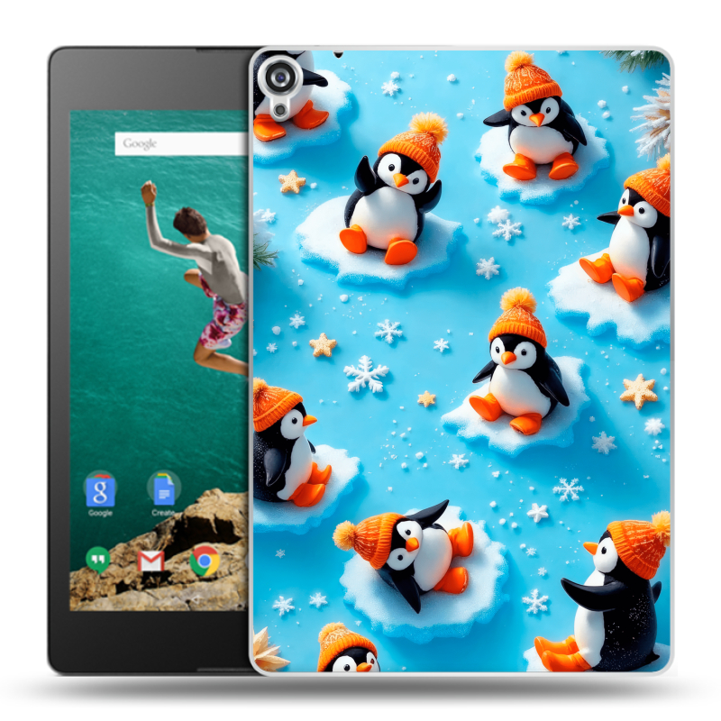 Пластиковый чехол на Google Nexus 9 с принтом Новый год Пластиковый чехол на Google Nexus 9 с принтом Новый год