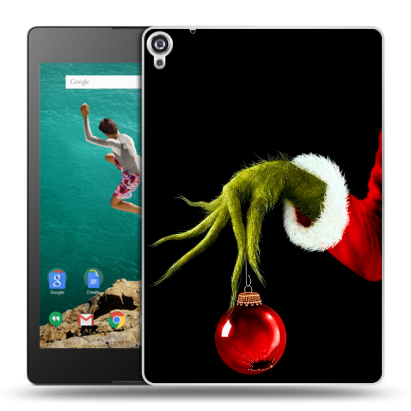 Пластиковый чехол на Google Nexus 9 с принтом Новый год Гринч Пластиковый чехол на Google Nexus 9 с принтом Новый год Гринч