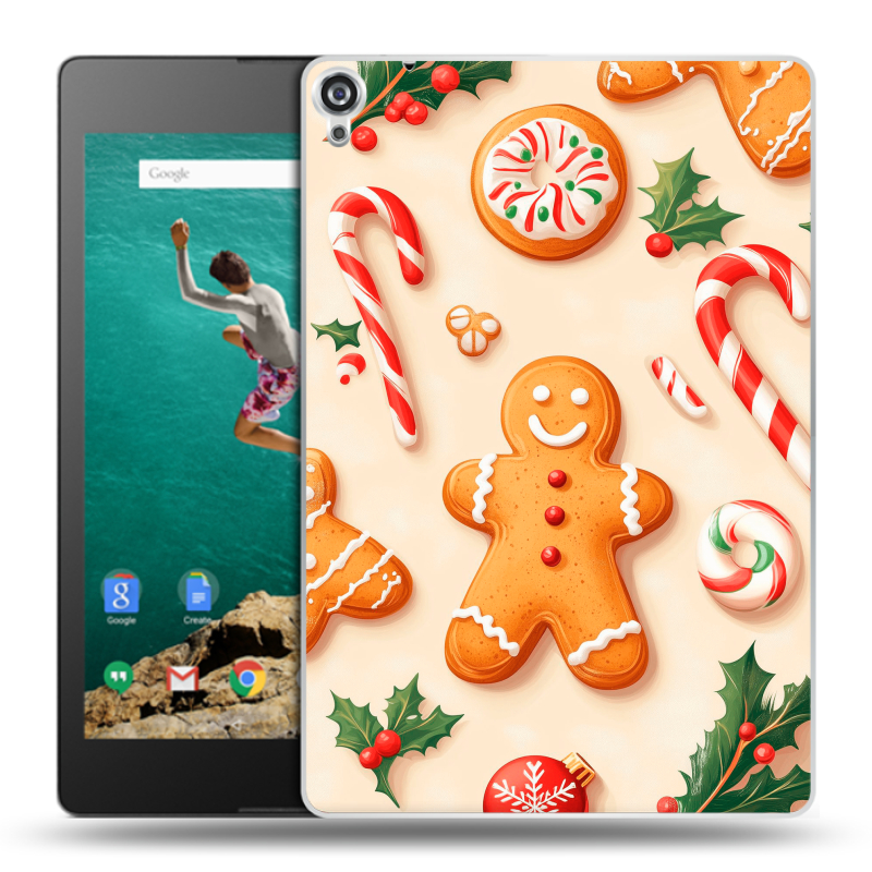 Пластиковый чехол на Google Nexus 9 с принтом Новый год Пластиковый чехол на Google Nexus 9 с принтом Новый год
