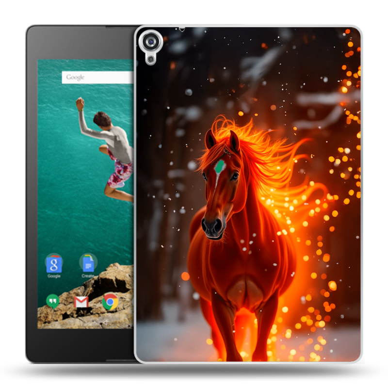 Пластиковый чехол на Google Nexus 9 с принтом Новый год Пластиковый чехол на Google Nexus 9 с принтом Новый год