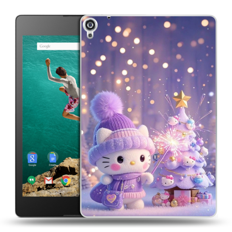Пластиковый чехол на Google Nexus 9 с принтом Новый год Пластиковый чехол на Google Nexus 9 с принтом Новый год