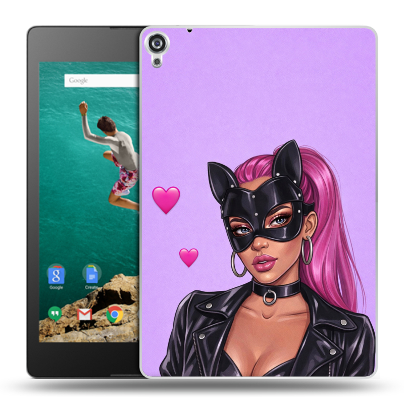 Пластиковый чехол на Google Nexus 9 с принтом женский Пластиковый чехол на Google Nexus 9 с принтом женский