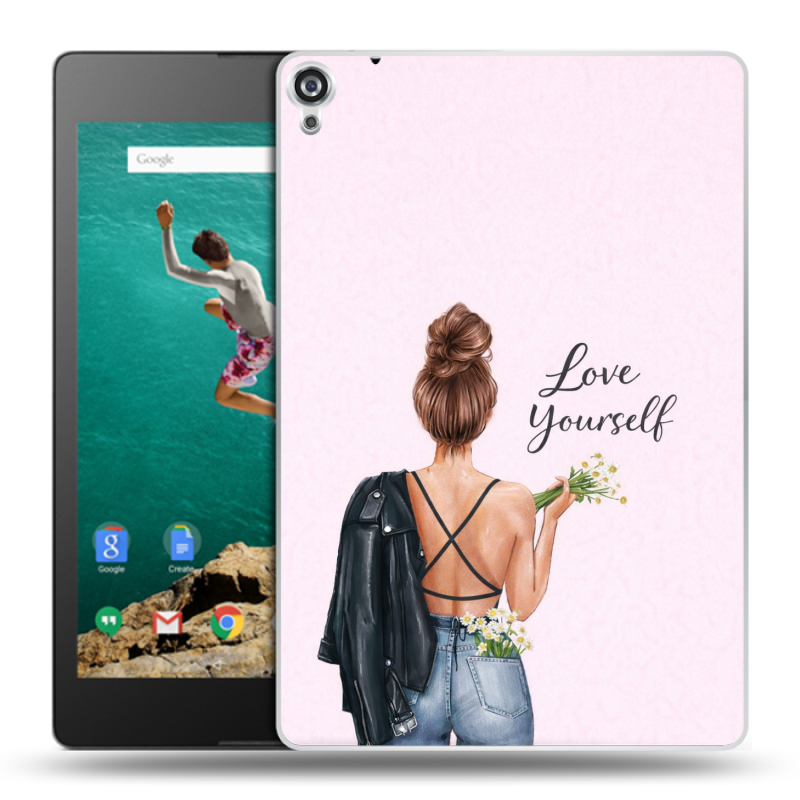 Пластиковый чехол на Google Nexus 9 с принтом женский Пластиковый чехол на Google Nexus 9 с принтом женский