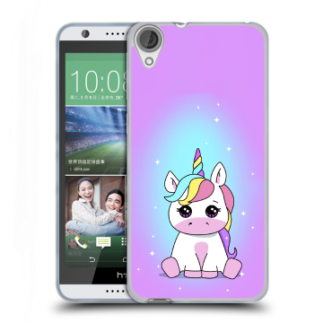 Силиконовый чехол на HTC Desire 820 с принтом Единорог