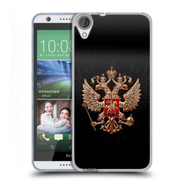 Силиконовый чехол на HTC Desire 820 с принтом Герб России