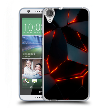 Силиконовый чехол на HTC Desire 820 с принтом Яркие абстракции