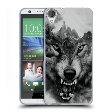 Силиконовый чехол на HTC Desire 820 с принтом Волк