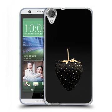 Силиконовый чехол на HTC Desire 820 с принтом Черная клубника