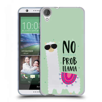 Силиконовый чехол на HTC Desire 820 с принтом Лама