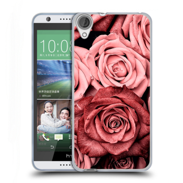 Силиконовый чехол на HTC Desire 820 с принтом Цветы розы