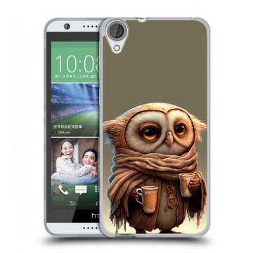 Силиконовый чехол на HTC Desire 820 с принтом Сова
