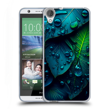 Силиконовый чехол на HTC Desire 820 с принтом Листья