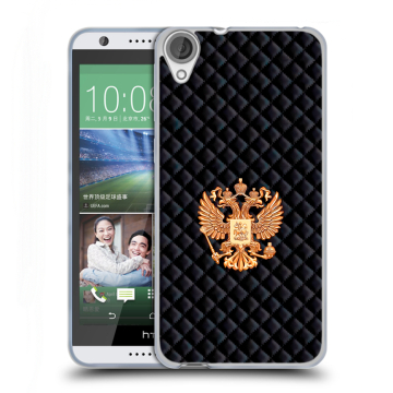 Силиконовый чехол на HTC Desire 820 с принтом Герб России принт