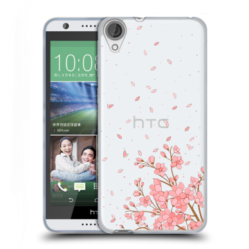 Силиконовый чехол на HTC Desire 820 с принтом Ветка сакуры