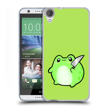 Силиконовый чехол на HTC Desire 820 с принтом Лягушенок