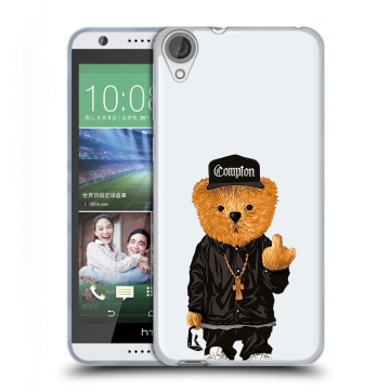 Силиконовый чехол на HTC Desire 820 с принтом Плюшевый медведь