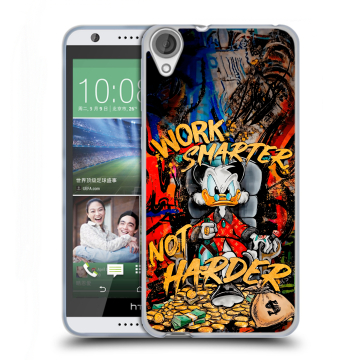 Силиконовый чехол на HTC Desire 820 с принтом Дональд Дак Деньги