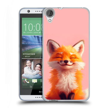 Силиконовый чехол на HTC Desire 820 с принтом милая лиса