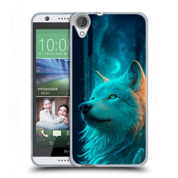 Силиконовый чехол на HTC Desire 820 с принтом бабочки саккура