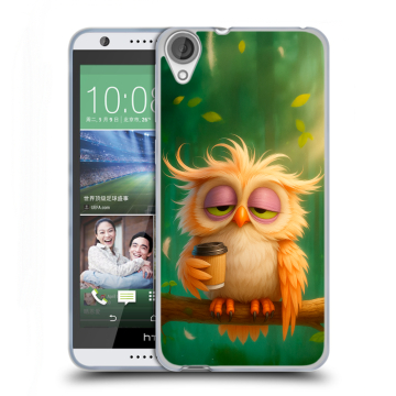 Силиконовый чехол на HTC Desire 820 с принтом сова
