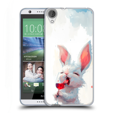 Силиконовый чехол на HTC Desire 820 с принтом кролик зайчик