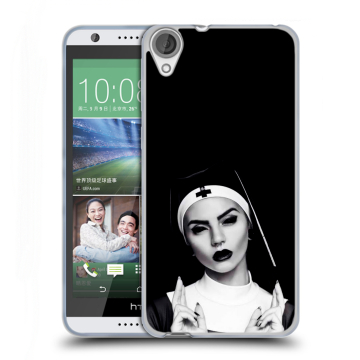 Силиконовый чехол на HTC Desire 820 с принтом монашка