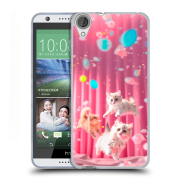 Силиконовый чехол на HTC Desire 820 с принтом милые котики Силиконовый чехол на HTC Desire 820 с принтом милые котики