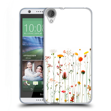 Силиконовый чехол на HTC Desire 820 с принтом цветы
