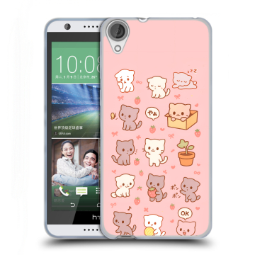 Силиконовый чехол на HTC Desire 820 с принтом Hello Kitty Хелоу Кити