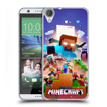 Силиконовый чехол на HTC Desire 820 с принтом Майнкрафт Minecraft Силиконовый чехол на HTC Desire 820 с принтом Майнкрафт Minecraft
