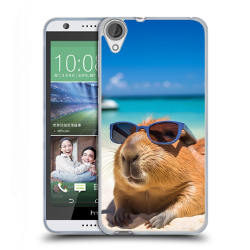 Силиконовый чехол на HTC Desire 820 с принтом Капибара