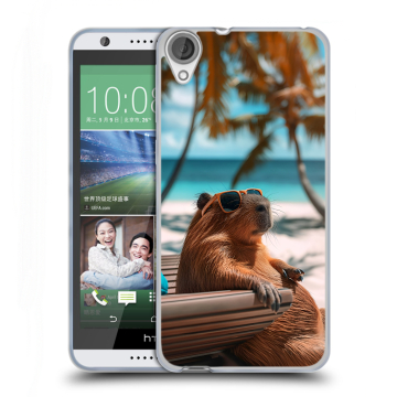 Силиконовый чехол на HTC Desire 820 с принтом Капибара