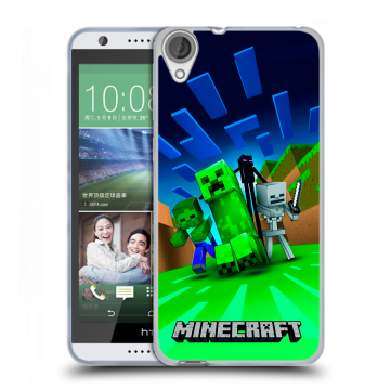 Силиконовый чехол на HTC Desire 820 с принтом Майнкрафт Силиконовый чехол на HTC Desire 820 с принтом Майнкрафт