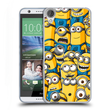 Силиконовый чехол на HTC Desire 820 с принтом Миньоны