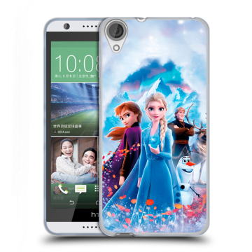 Силиконовый чехол на HTC Desire 820 с принтом Холодное сердце Frozen