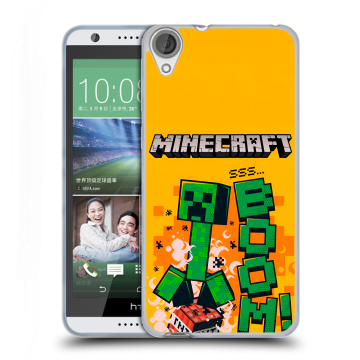 Силиконовый чехол на HTC Desire 820 с принтом Майнкрафт Minecraft