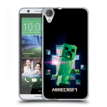 Силиконовый чехол на HTC Desire 820 с принтом Майнкрафт Minecraft