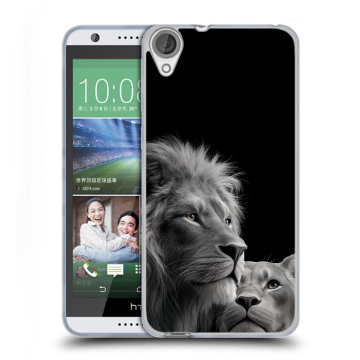 Силиконовый чехол на HTC Desire 820 с принтом Лев кошки Силиконовый чехол на HTC Desire 820 с принтом Лев кошки