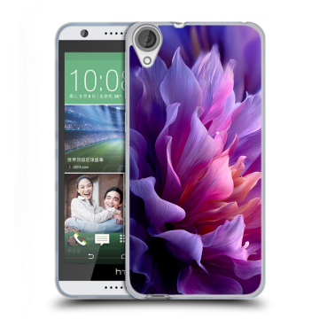 Силиконовый чехол на HTC Desire 820 с принтом женский цветы